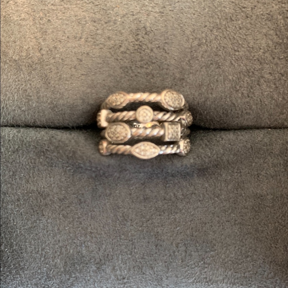 DY Pave Diamond Confetti Ring